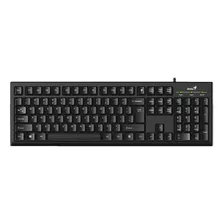 Teclado De Una Mano Genius Smart Kb-100 Qwerty Español Color Negro