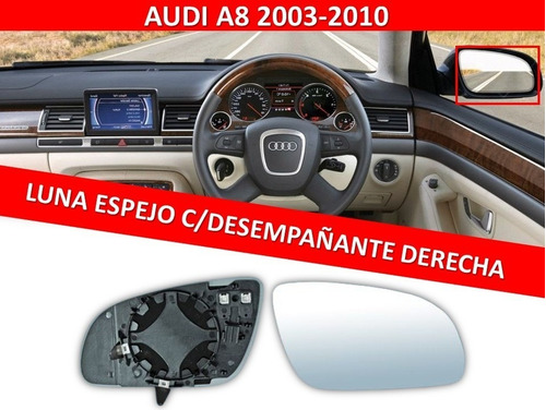 Luna Espejo C/desempaante Audi A8 2003-2010 Derecha Foto 2