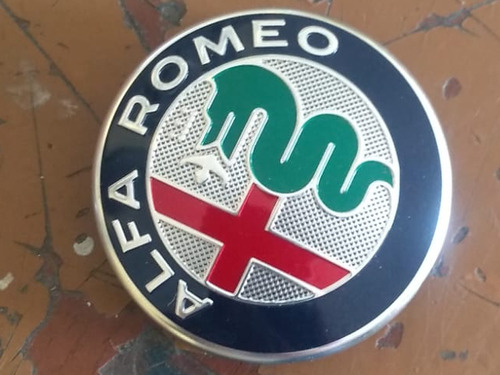 Centro De Rin Alfa Romeo Color Plata 6.0 Cm Ms 4 Chicos   Foto 2