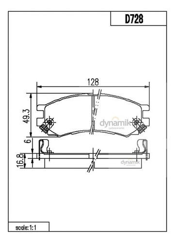 Balatas Semimetalicas Del Saturn Sc1 L4 1.9l 97/02 Dynamik Foto 2