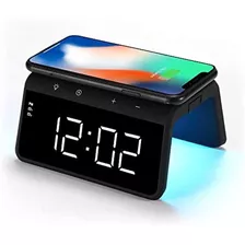 Reloj Despertador Con Cargador Inalámbrico Rca - Carga Qi De