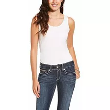 Ariat Ariat Tank Para Mujer, Blanco, Grande