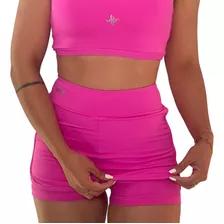 Shortinho Bermudinha Cross Fit Academia Feminino Cintura Alt