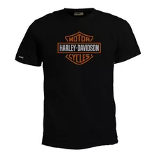 Camiseta Estampada Harley Davidson Logo Motos Bto