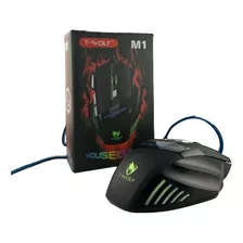 Mouse Gamer Rgb T-wolf M1 Con Cable Y Luces 7 Botones 