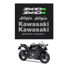 Kit Adesivos Para Kawasaki Ninja Zx-10r 2015 15998 Cor Cinza/verde