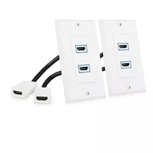 Cable Matters - Placa De Pared Hdmi (2 Puertos, 8 K, 2 Unida