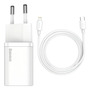 Baseus Carregador De Parede Turbo 20w Tipo-c + Cabo iPhone