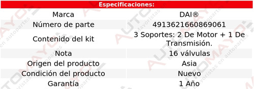 Kit 3 Soportes Motor-trans Dai Stepway Renault 2010 - 2016 Foto 2