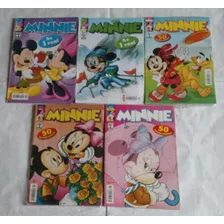 Lote Com 5 Gibis Minnie - 1ª Série Ed. Abril - Usado