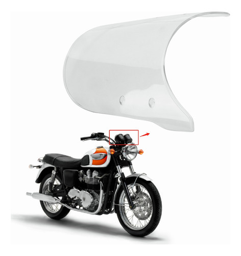 Fairing Parabrisas Faro 5 To 7 Pulgada Universal Moto Foto 4