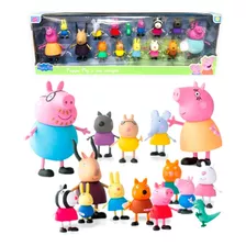 Set De Peppa Pig 15 Personajes Familia Y Amigos