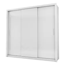 Guarda Roupa Casal Clara 3 Portas Branco Carioca Móveis 