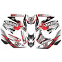 Stickers Para Moto 250 Z Roja/negro Mod-215