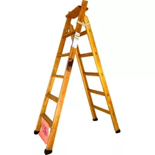 Pe Escada Madeira Pintor Reforçada 6 Degraus 1,80m 