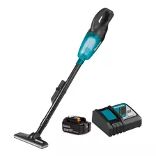 Aspiradora Inalámbrica De 18v Con Cargador Y Batería Makita Color Negro