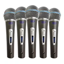 Kit 5 Microfones Com Fio Tk-22c Onyx