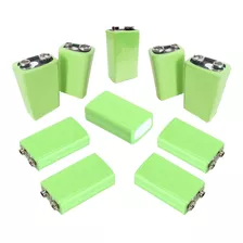 Kit 10 Pçs Bateria Recarregável 9v 280mah Ni Mh