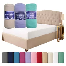 Kit 3 Lençol Casal Cama Box 30cm Elástico Fio Algodão Malha