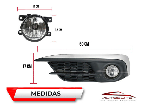 Kit Faros Niebla Honda Civic 2016 2017 2018 Biseles Y Switch Foto 6