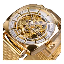 Reloj Automático Para Hombre Con Correa De Acero Skeleton Sl