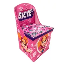 Baul Asiento Plegable Organizador De Juguetes Skye Paw Patro