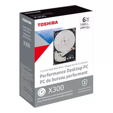Toshiba Disco Duro Interno 6tb, X300, 3.5 Sata Hdwr460xzsta