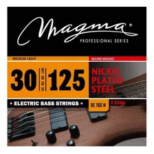 Cuerdas Bajo Electrico 6 Cuerdas Magma Be166n 0.30-125