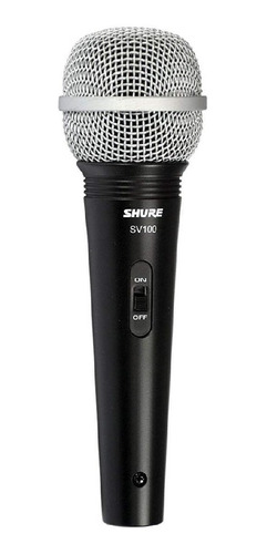 Micrófono Shure Sv100-w Dinámico  Cardioide Negro/plateado