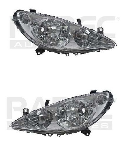 Par Juego Faros Peugeot 307  2001 - 2004 Depo Rxc Foto 2