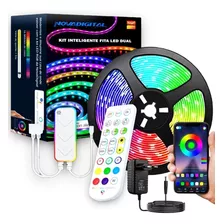 Fita Led Rgb Smart 5050 5m Wifi + Ir Compatível Com Alexa