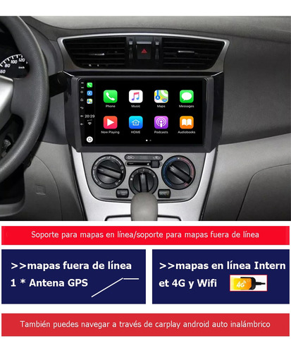 Auto Radio Estreo Android Gps Para Nissan Sentra 2013-2019 Foto 2