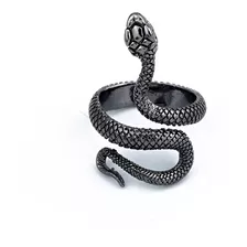 Anillo De Serpiente Retro Punk Para Hombre Mujer Ajustable