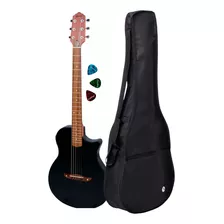 Violão Giannini Stage Marupá Aço Elétrico Preto+capa/paleta 