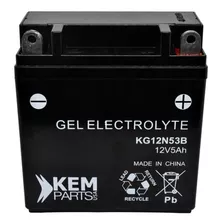 Bateria De Moto 110 Kemparts Kg12n53b Yb5-lb 