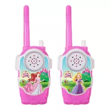 Radinho Comunicador Infantil Walk Talk Brinquedo Rosa