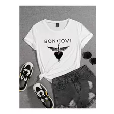 Camiseta Bon Jovi Baby Look Camisa Envio Imediato 