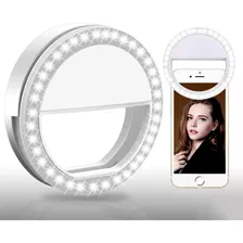 Ring Light Clipe Anel Luz Pra Selfie Flash Celular Perfeito Cor Branco
