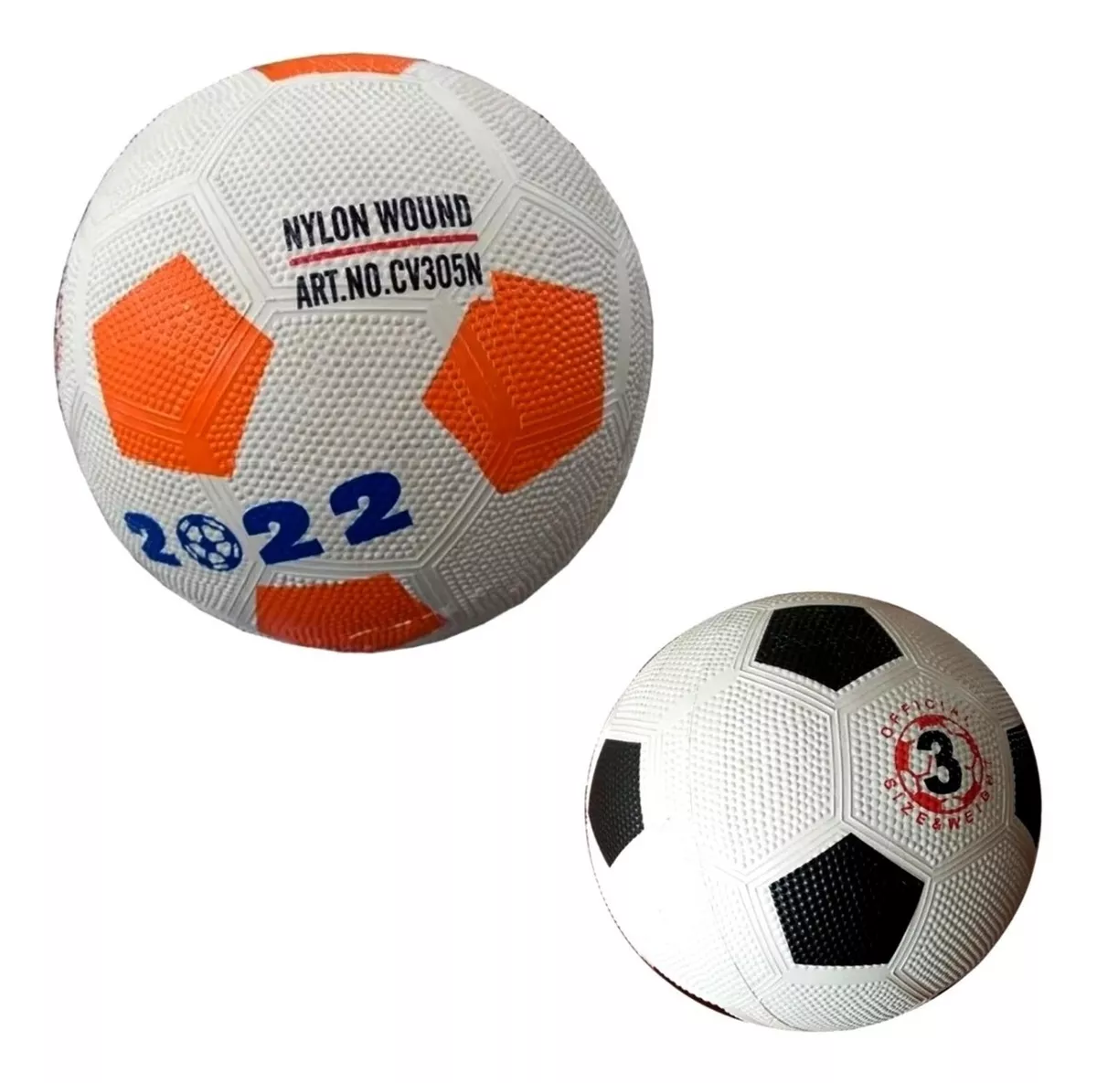 Balón De Fútbol En Goma Caucho N° 3 Water Polo Futbolito W9