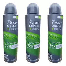 Pack X3 Dove Men+care Desodorante Extra Fresh 72h