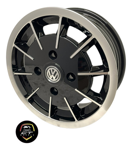 Kit De 2 Rines 15x5 4-130 P/volkswagen Vocho Sedan Escarabaj Foto 8