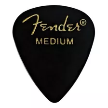 Caña Fender Traditional Medium De Celuloide 351, Negra, 12 Pulgadas