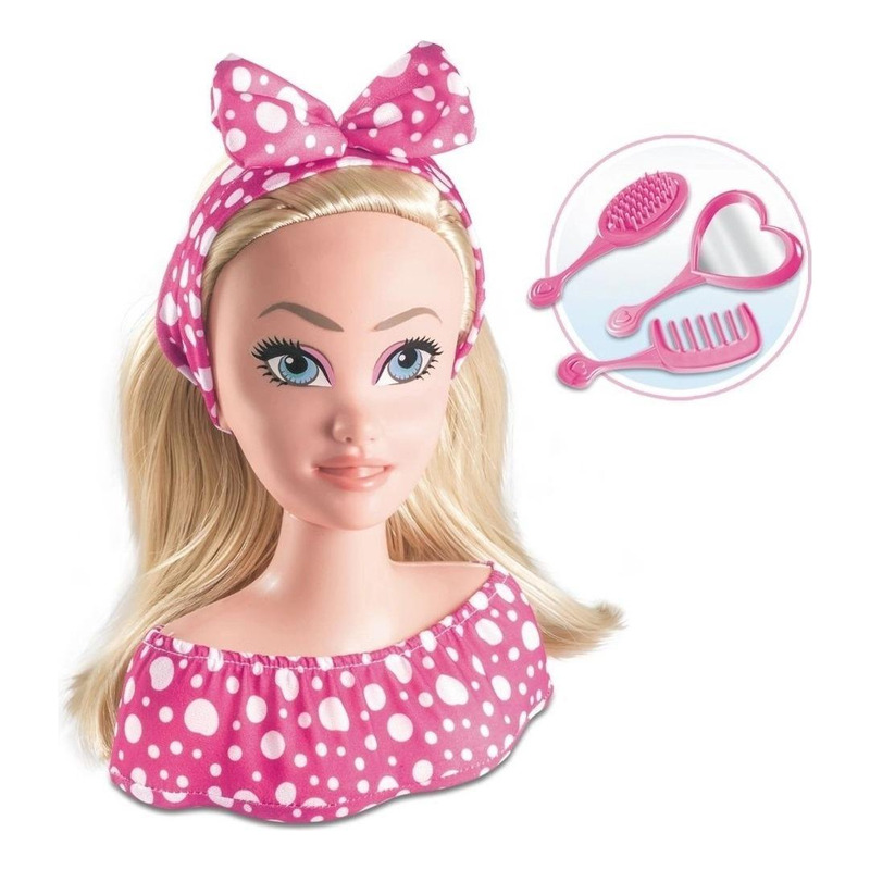 Boneca Busto Barbie Manequim Maquiagem Head Original Fashion