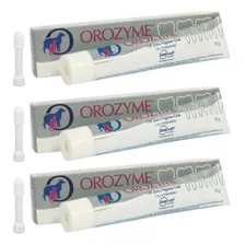 Kit 3 Gel Orozyme Higienizador Bucal Para Cães E Gatos 70g