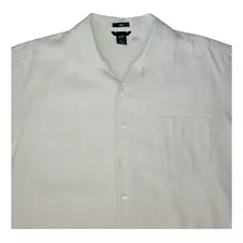 Camisa Hombre Manga Corta Gap Talla Xl Lino Algodón