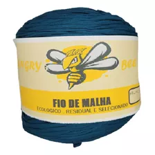 Fio Malha Residual 1kg Artesanato Croche Trico Azul Turquesa