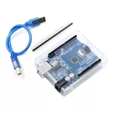 Arduino Uno R3 Ch340 + Cable Apantallado + Carcasa Protector