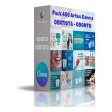 Pack Canva 450 Artes Redes Sociais 100% Editáveis Dentista