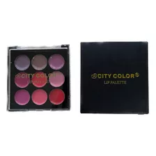 City Color ® Lip Palette Paleta Labial 9 Colores Labios Ev