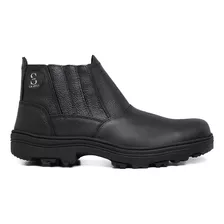 Bota Botina C/ Ca Bico Pvc Cano Curto Segurança Trabalho 210